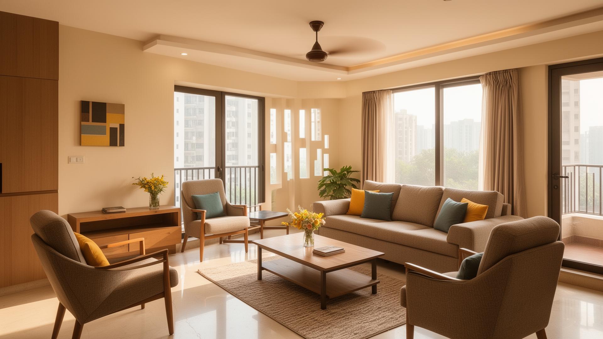 Beautiful Bangalore home interior representing appliance service areas